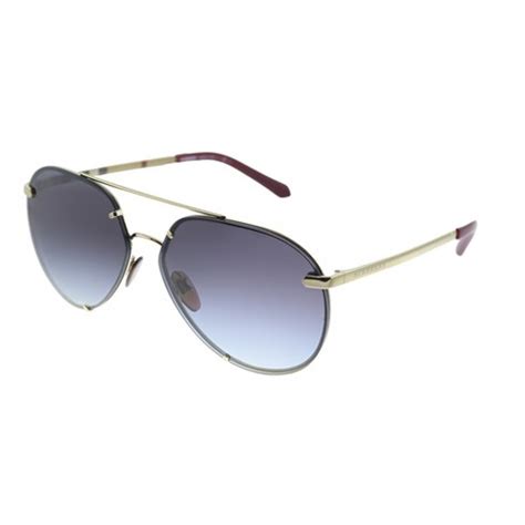 BURBERRY BE 3099 11458G Light Gold Metal Aviator 